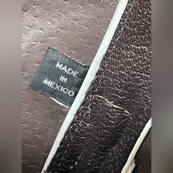 Nocona Cowboy Western Boots Brown Green Mocha Chartreuse Leather Flame 8 1/2B - Picture 15 of 16